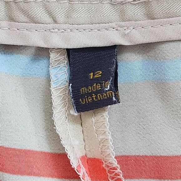 Outback Red Multi-Color Stripe Shorts Size 12 Colorful Striped Shorts - Picture 7 of 10